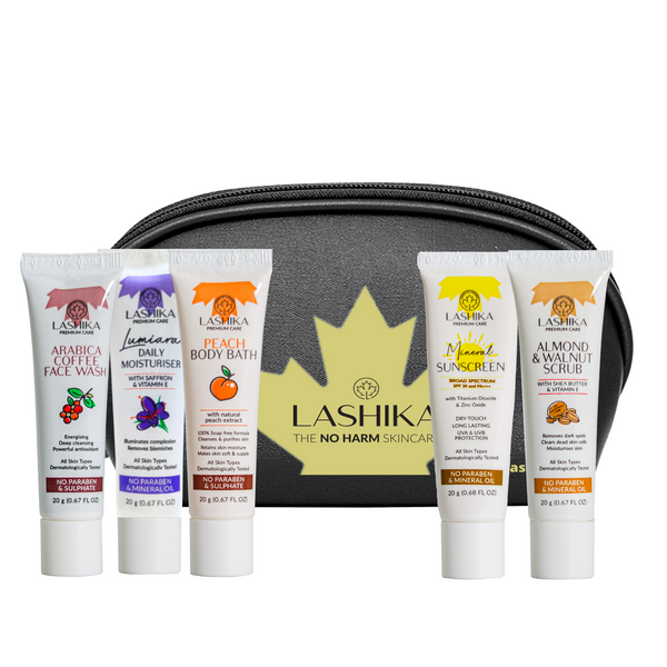 5 Daily Skincare Products (20gm each) with Free Black Travel Pouch