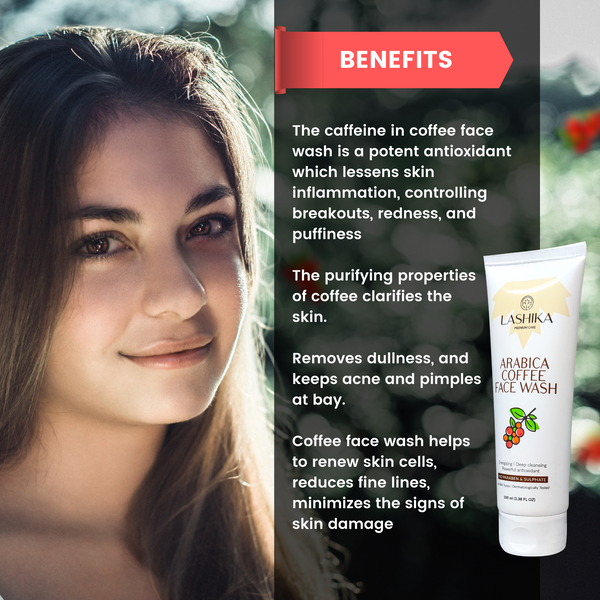 Arabica Coffee Facewash - 100 gm with Coffee Extract | Energising | Deep Cleansing| Powerful Antioxidant | For All Skin Types