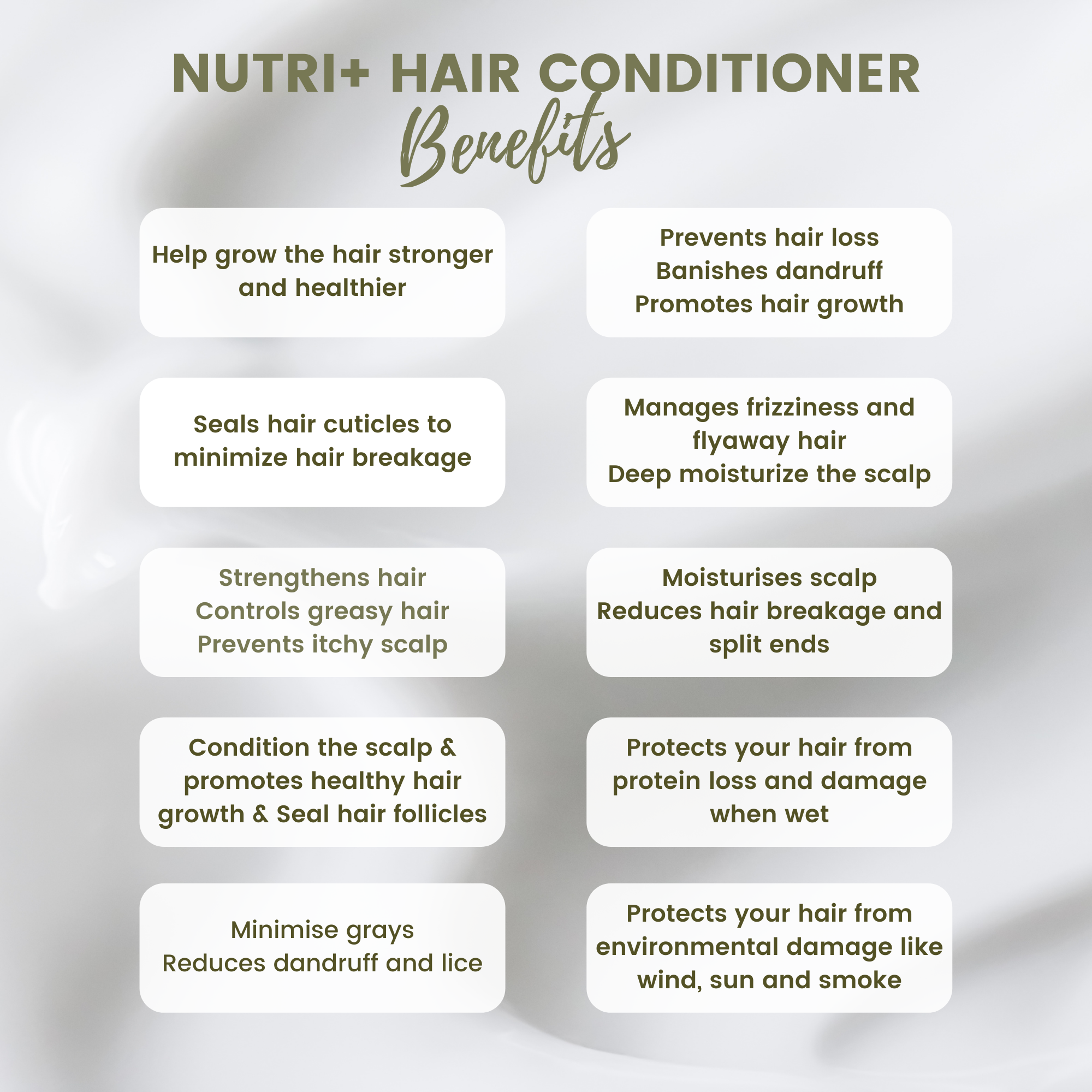 Nutri Lock Conditioner - 300 ml with Flax Seed Oil, Shea Butter &amp; Coconut Oil