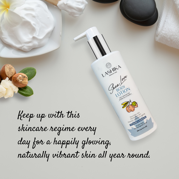 Shea Love Body Lotion - 200 ml with Shea Butter, Jojoba Oil & Vitamin E for All Skin types
