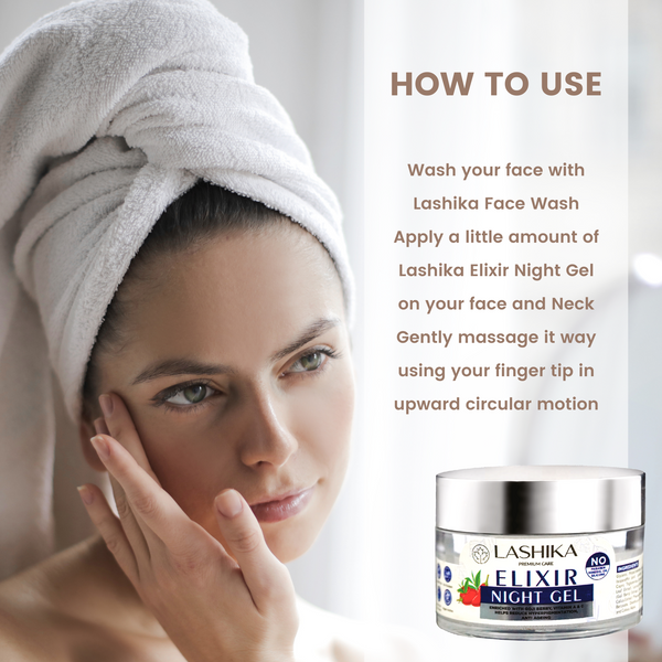 Elixir Night Gel - 50 gm - Enriched with Goji Berry, Vit A + Vit C, Reduces Hyperpigmentation, Anti ageing