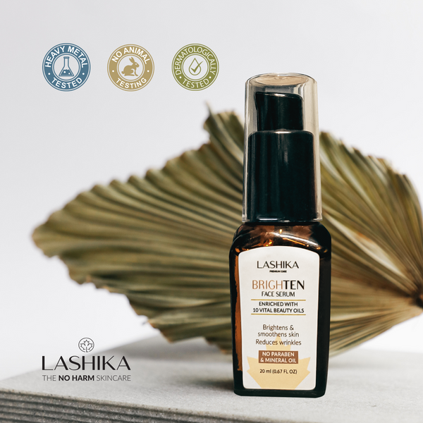 BrighTEN Face Serum - 20ml | Enriched with 10 Vital Beauty Oils | Brightens & Smoothens skin | Reduces wrinkles | No Paraben & Mineral Oil | For All Skin Types