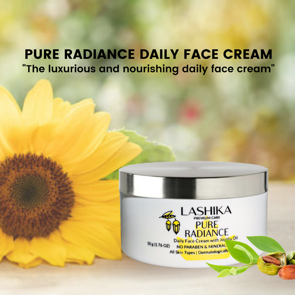 Pure Radiance Daily Face Cream - 50 gm with Jojoba Oil | Nourishes dull skin | Brightens & lightens skin | Reduces fine lines | For all Skin types | No Paraben & Mineral Oil