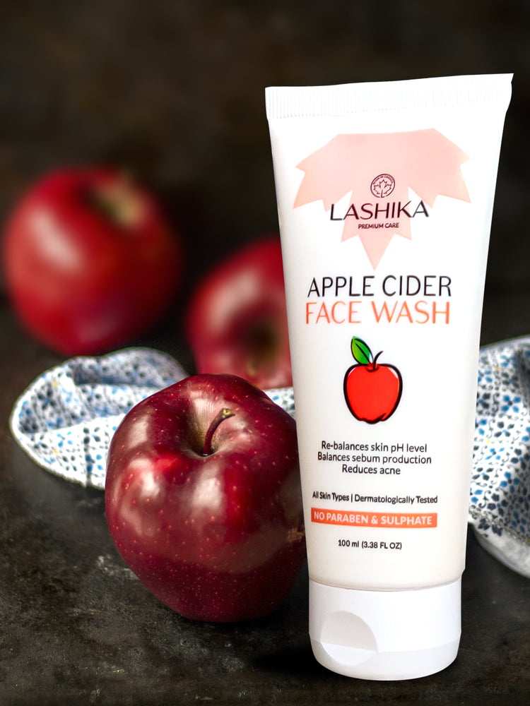 Apple Cider Face Wash - 100 gm | Re-balances skin pH level | Balances sebum production | Reduces acne | No Paraben &amp; Sulphate | For All Skin Types