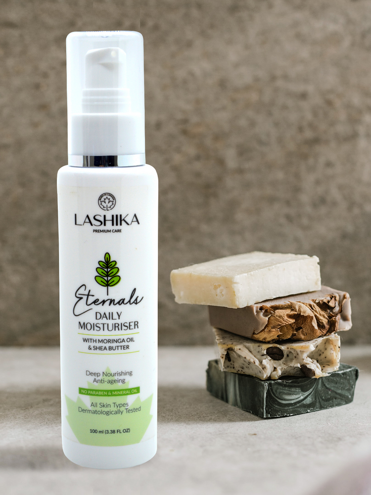 Eternals - Moringa Oil Moisturiser - 100 ml with Moringa Oil, Shea Butter, Folic Acid Extract, Aloe Vera Juice, Almond Oil &amp; Olive Oil